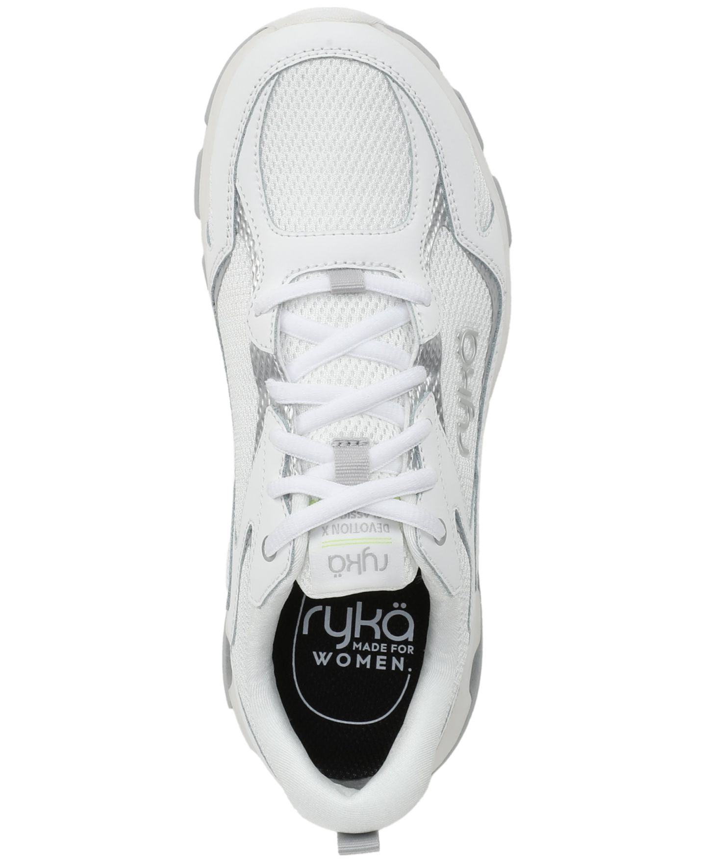 Женские кроссовки Ryka Devotion X Classic Lace-Up, цвет: Белый сетчатый / Кожаный — фото 4