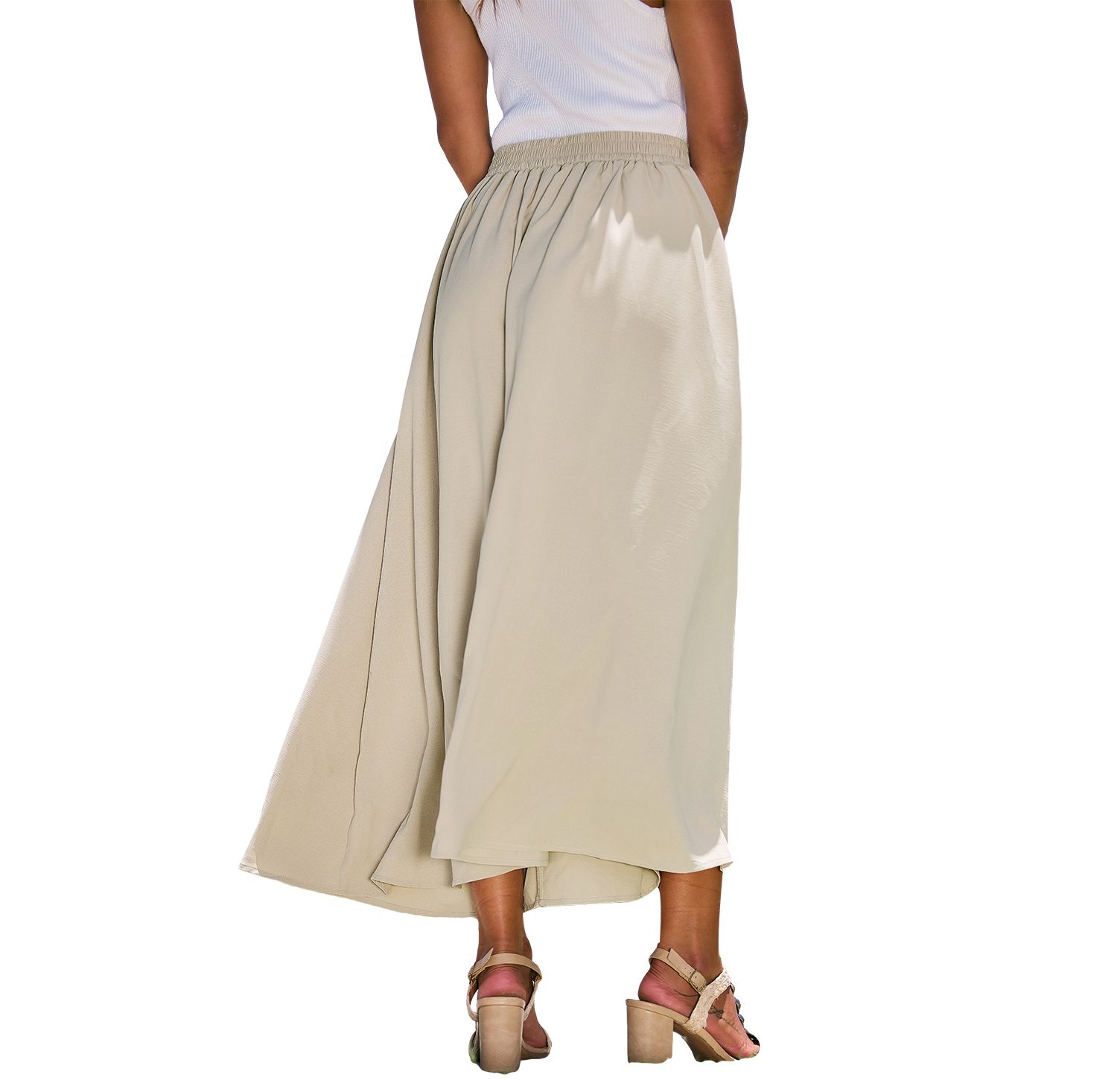 Women's A-Line Silhouette Pull-on Closure Skirt