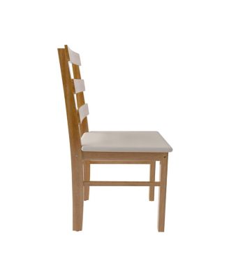 Scandinavian Style Upholstered Dining Chair (Original Wood)