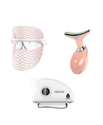 Firming, Lifting & Radiance Skincare Set – 7-in-1 LED Light Therapy Face Mask & Sculpting Wand Set