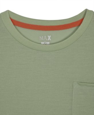 Boys' 6-18 Crewneck Top & Plaid Pants, 2-Piece Pajama Set