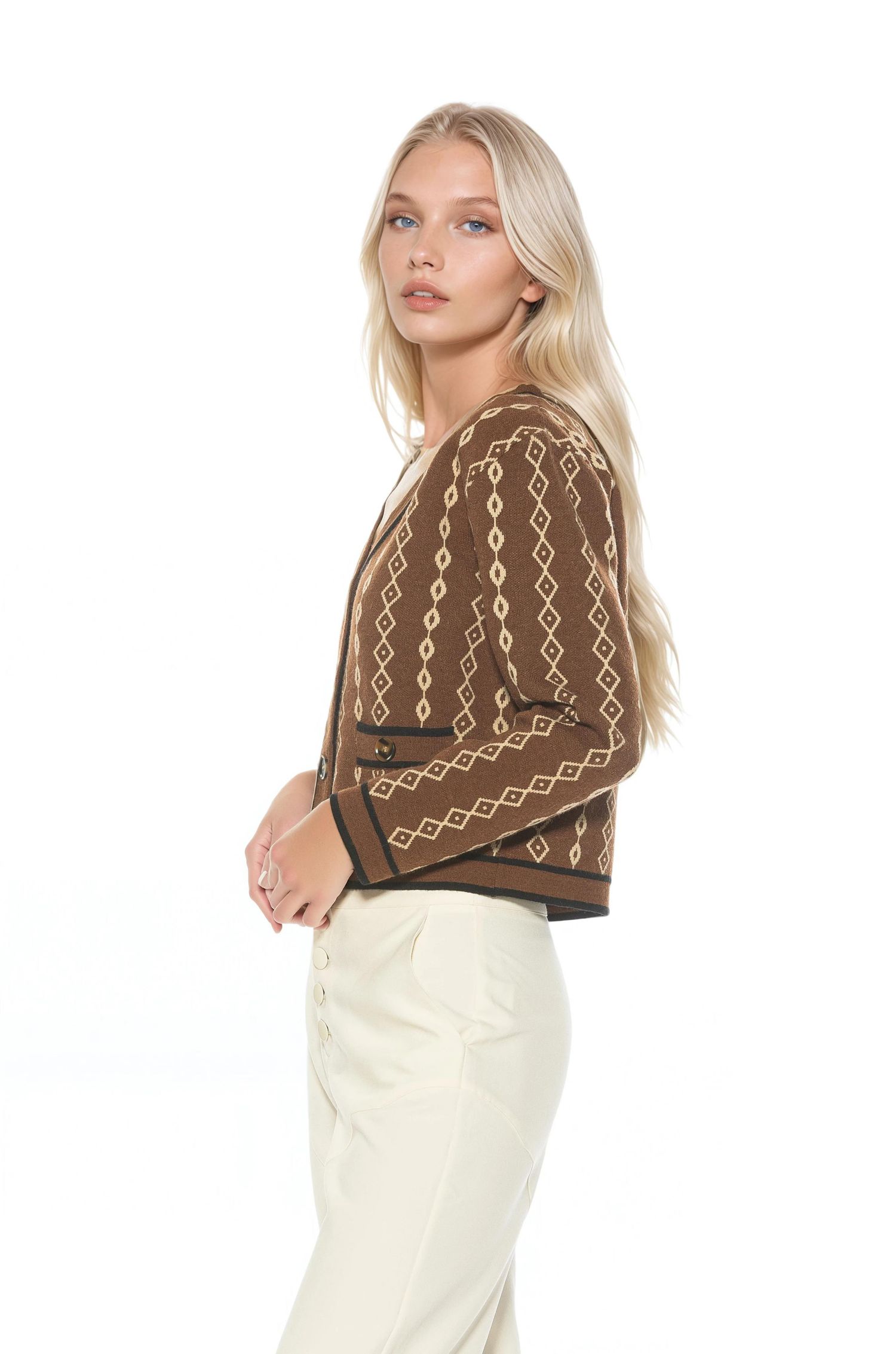Women's Briar Collegiate Contrast Trim Cardigan