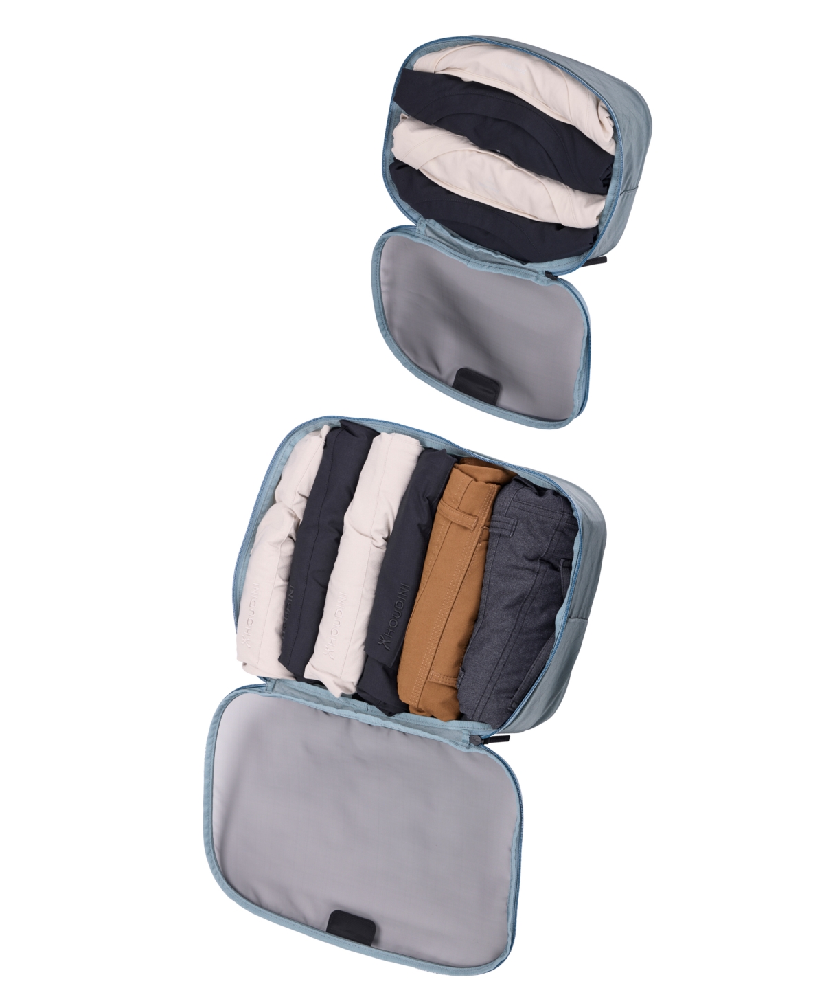 Thule Compression Packing Cube Set, 2-pack In Pond Gray