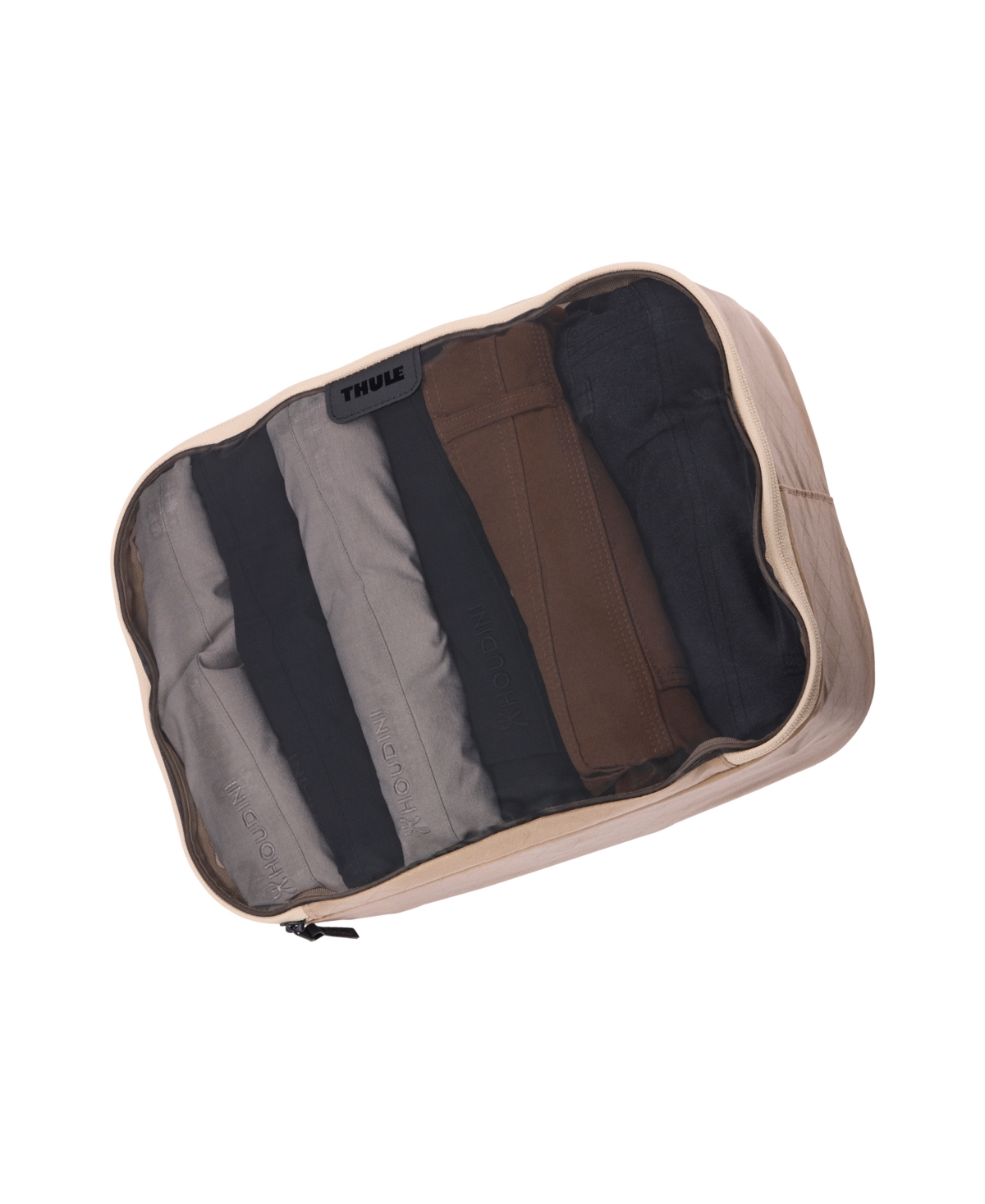 Thule Compression Packing Cube Set, 2-pack In Gentle Beige