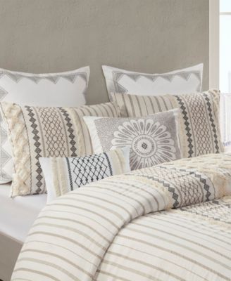 Bea Embroidered Decorative Pillow, 12" x 20"