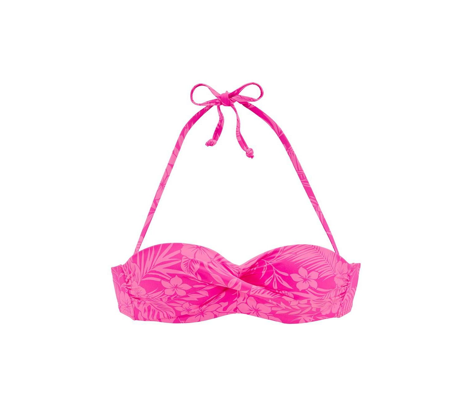 Women's Floral Print Everyday Comfort Underwire Bikini Top