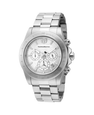 Men's TM-219000 Manta Quartz Chronograph White Dial Watch