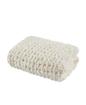 Chunky-Knit Chenille Throw, 50" x 60"