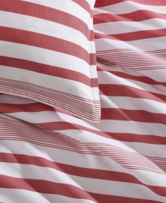 Mandalay Beach Stripe Cotton Reversible 2-Pc. Duvet Cover Set, Twin