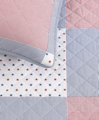 Ithaca Americana Patchwork Cotton Reversible 3-Pc. Quilt Set, Full/Queen