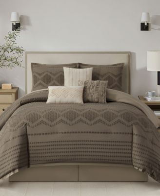 Waverly Geometric 7-Pc. Comforter Set, King