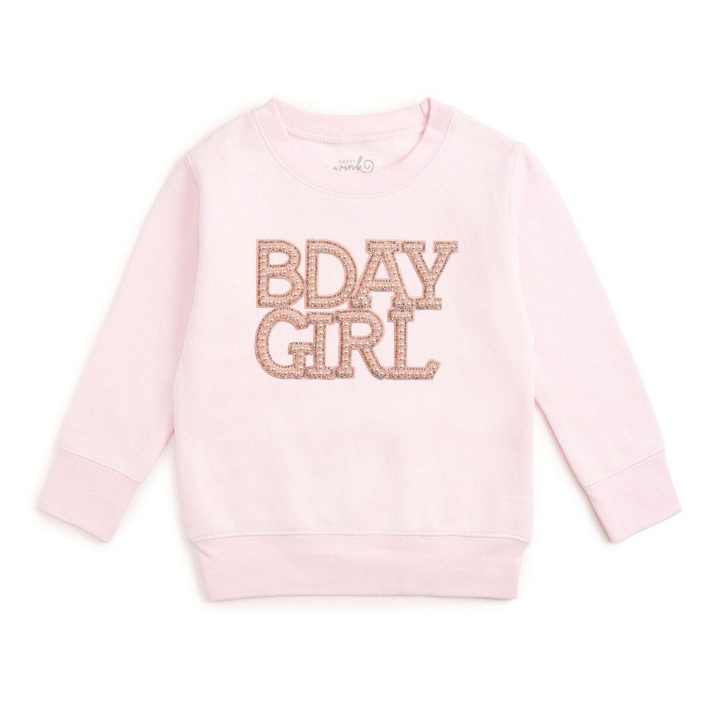 Толстовка Sweet Wink Pearl BDay Patch для девочек-малышей, цвет: Розовый — фото 1