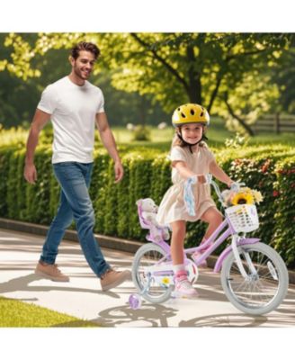 Girls Bike with Doll Seat and Streamers