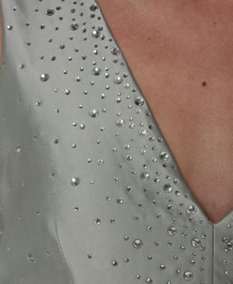 Women's A-Line Midi Dress with Hot Fix Detail