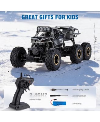 RC Car 1:12 Scale 6WD All-Terrain Monster Truck with 2.4GHz Remote, Waterproof Off-Road Vehicle for Kids and Adults