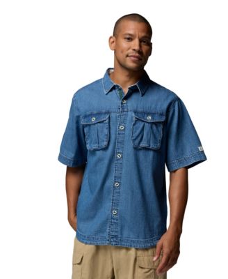 Men's Acker Rock Twill Short-Sleeve Button-Down Shirt