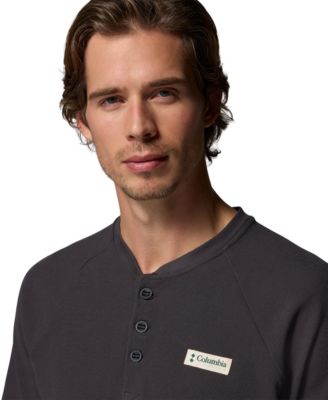 Men's Acker Rock Knit Short-Sleeve Henley Shirt