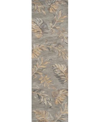 Havana Palms 2639 Gray 2'3" x 8' Runner Area Rug