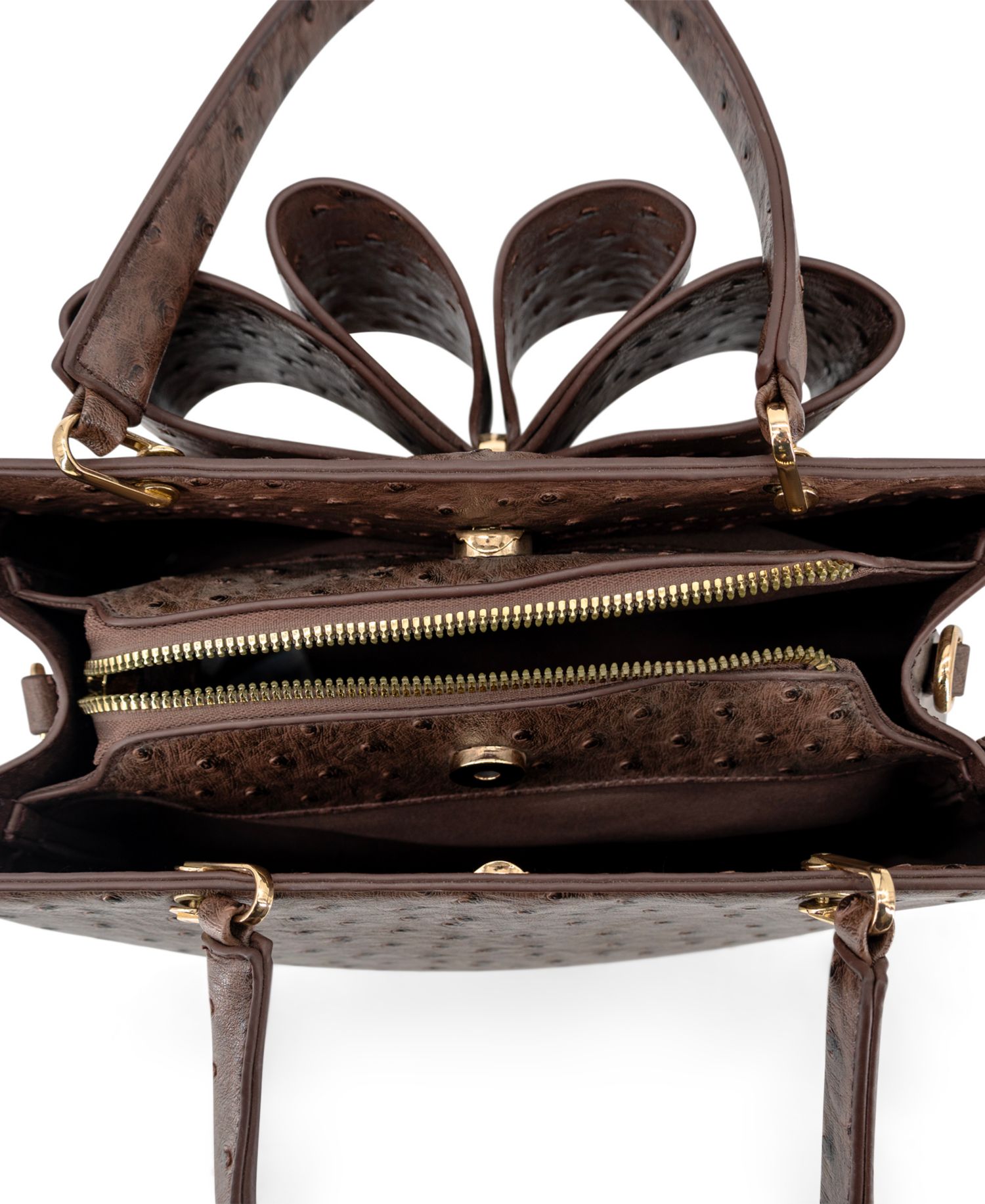 Remi Embossed Bow Medium Satchel Handbag
