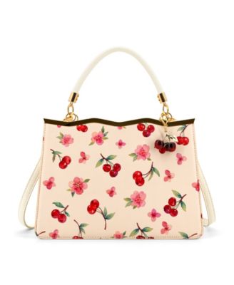 Cerise Top Handle Small Satchel Bag