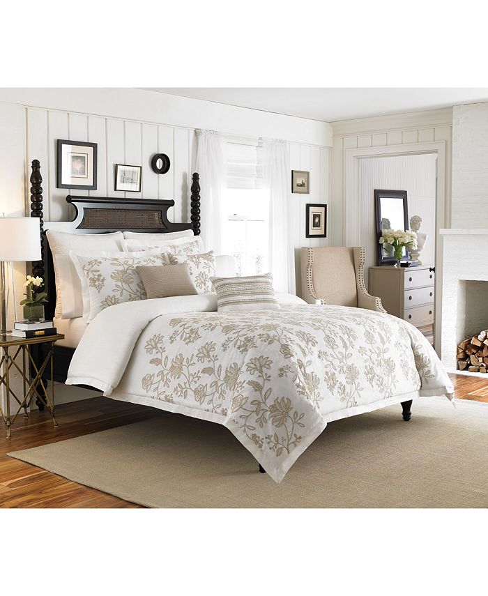 Croscill Devon Floral Embroidered King Duvet Cover Macy's