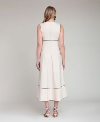 Women's Sweetheart Neck Midi Dress