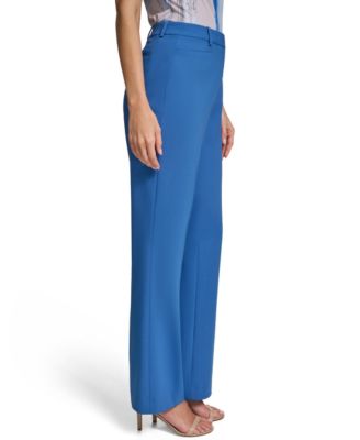 classic blue dress A-Line Puff Sleeves Tulle Lace Blue Short Prom Dress, Blue Homecoming Dress US 4 / Blue