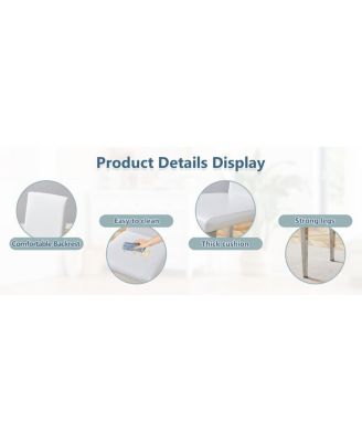 Two PU Dining Chairs with Silver Metal Legs (Set of 2)