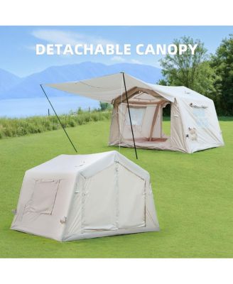 2025 Upgraded Inflatable Tent with Extended Awning