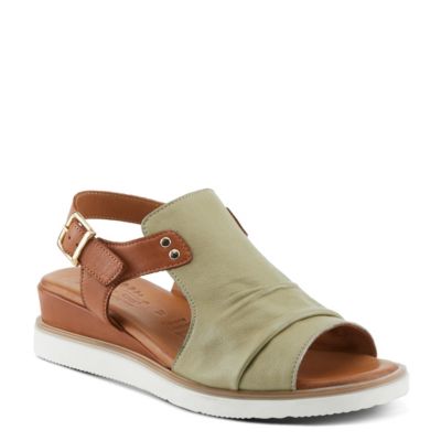 Locals Wedge Sandal with Leather Upper