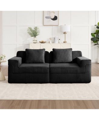 Cloud Boneless Sofa: Plush Corduroy, Unmatched Comfort, Easy Setup