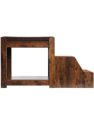 Pet Bunk Bed with Removable Step – Multi-Level Window Perch with Cushion & Scratch Pad