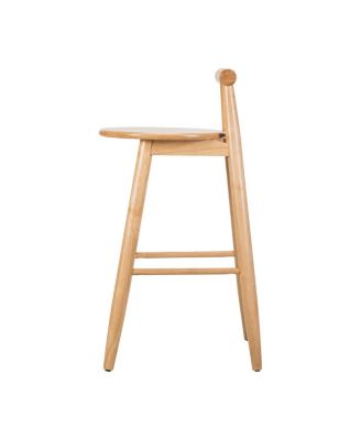  Grove Indoor Rubberwood Barstool, Natural Finished, Set of 2