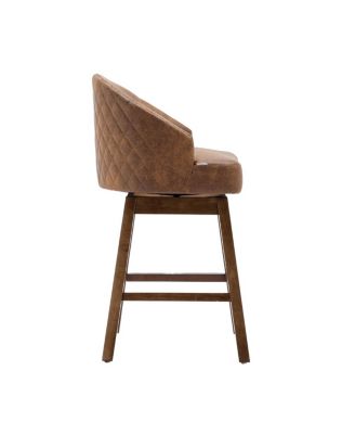 Rotating Bar Chair, Counter Height with Backrest & Footrest