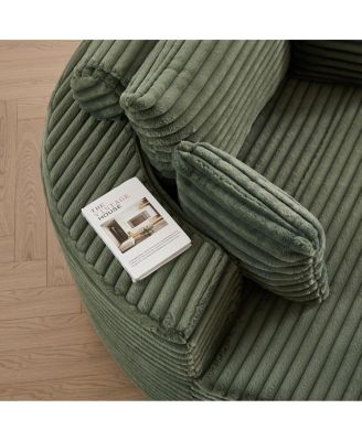 Streamdale Corduroy Sponge Single Sofa, No Assembly Required, Modern Sleeper Chair