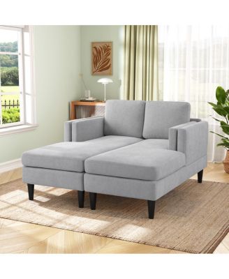 Modern Chaise Lounge Sofa Bed 53.5" Upholstered Sofa Couch