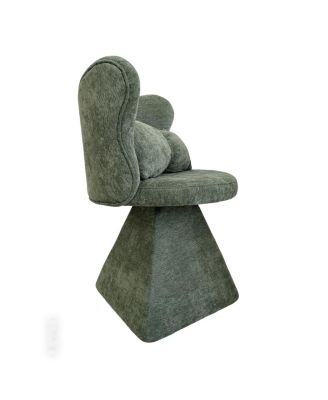 Vanity Chair with Butterfly Back Swivel Accent Dining Makeup Stool