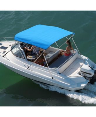 3 Bow Boat Bimini Top 6 Ft with Aluminum Frame