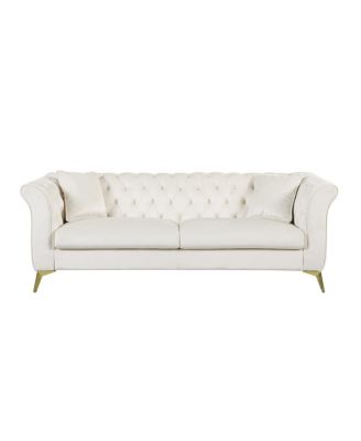 Streamdale Chesterfield Stanford Sofa, Tufted, Wrinkled Fabric, Loverseater