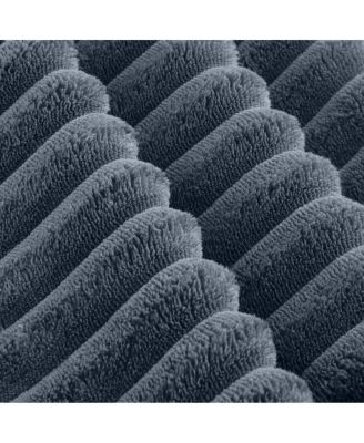 Streamdale 114" Gray Cloud Sectional Couch with L-Shape Chaise & Movable Ottoman