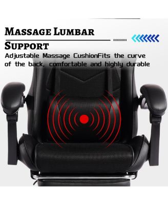 Human-Computer Interaction Gaming Chair with Footrest