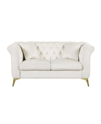Chesterfield Stanford Sofa, Tufted, Wrinkled Fabric, Lover seater