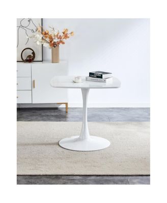 5pcs Dining Set, Metal Leg Mid-century Table and Chair Set