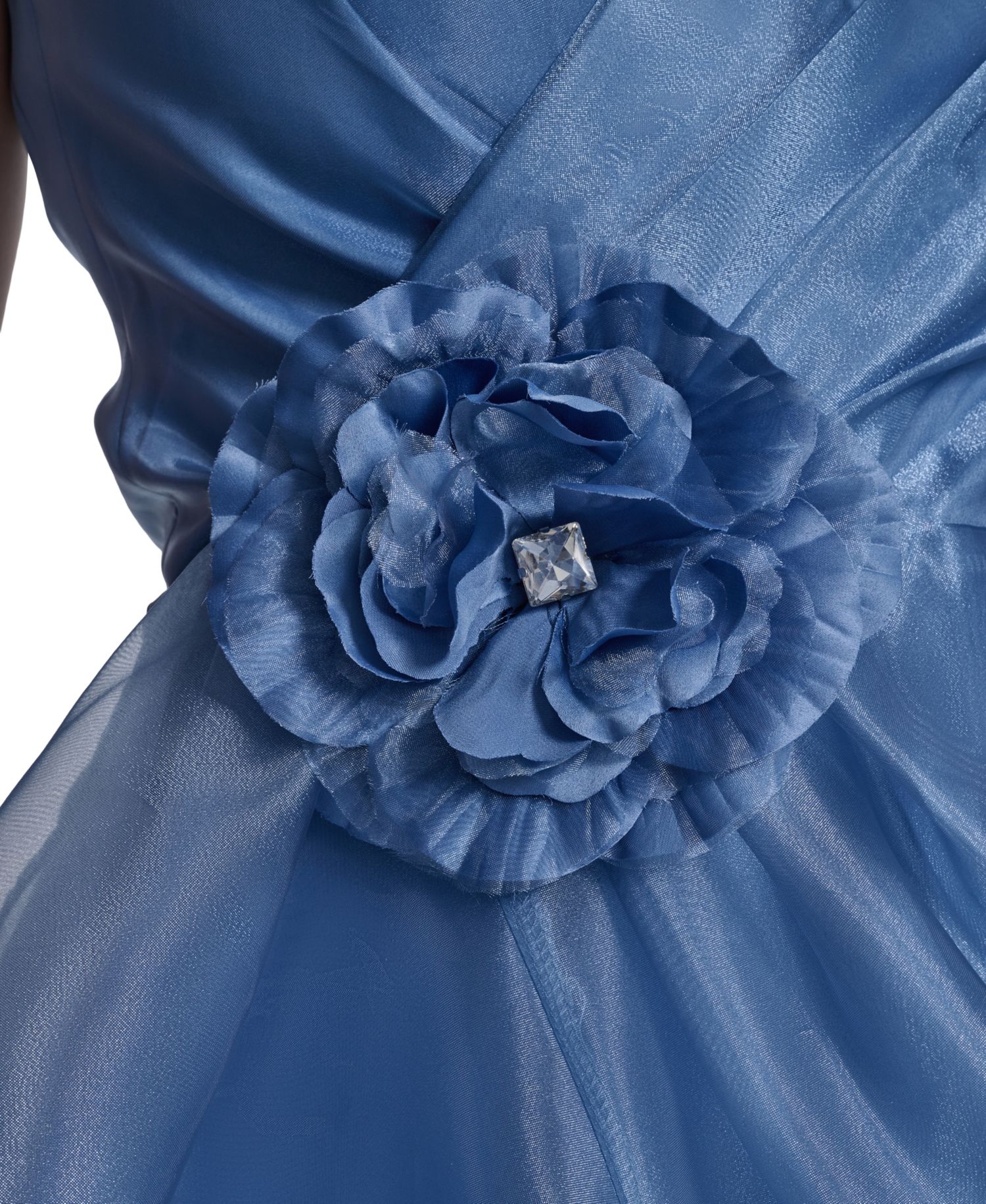 Women's Sleeveless V-Neck Ruffle Gown