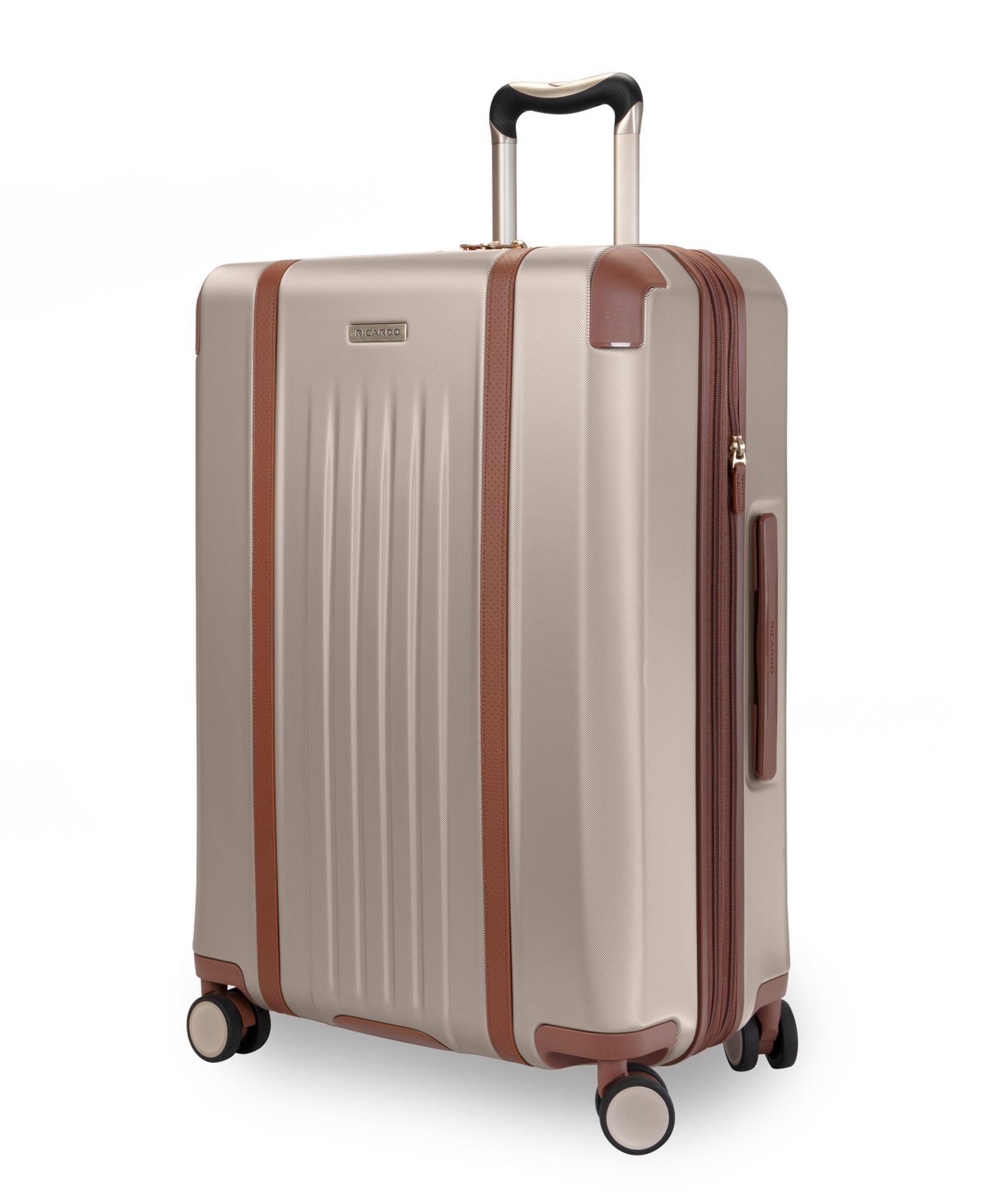 Чемодан Ricardo Montecito 2.0 Medium Hardside Check-In Spinner Suitcase, цвет: Шампань — фото 2