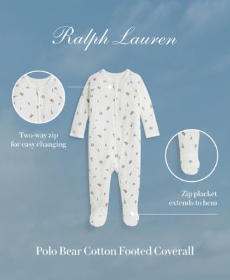 Baby Boys' Nautical-Inspired Print Footed Coverall