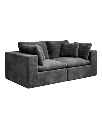 Streamdale Modular Sectional Sofa Seat, Upholstered Couch for Living Room, 2PC Free Combination