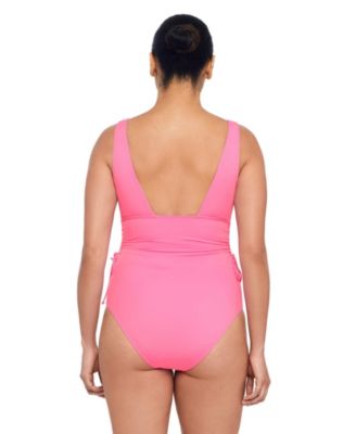 Women's Sculpting Cinched Adjustable One-Piece Swimsuit