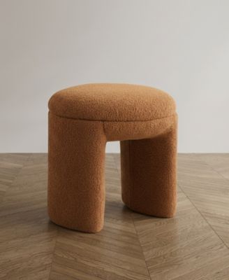 Emery 18" U-Shaped Upholstered Ottoman