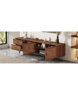 Modern TV Stand for TVs up to 85" with Drawers & Cable Management